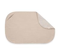 hauck 2 in 1 Changing Mat Liner & Baby Towel, Beige - Breathable Muslin Cotton & Absorbent Terry Cloth, Machine Washable, Compatible with Change N Clean Changing Mat, Unisex