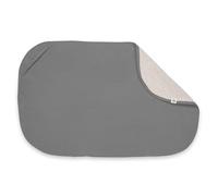 hauck 2 in 1 Changing Mat Liner & Baby Towel, Grey - Breathable Muslin Cotton & Absorbent Terry Cloth, Machine Washable, Compatible with Change N Clean Changing Mat, Unisex
