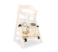 hauck Activity Table for Alpha+, Beta+ and Arketa Wooden High Chair - FSC® Certified Wooden Toys - Easy to Fix Baby Toy with Tear Closure, Play and Learn for 10 Months