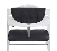 Hauck Alpha+ Highchair Pad Deluxe, Melange Charcoal - Highchair Cushion, Soft Fabric, Machine Washable