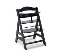 Hauck Alpha+ Wooden Highchair - Black, Black Black