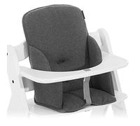 hauck Alpha Cosy, Jersey Charcoal - Seat Reducer Cushion for Alpha+ Wooden Highchair, Supportive Seat Pad for Toddlers 6 Months+, Soft Fabric, Machine Washable, Anti Slip