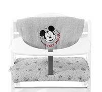 Hauck Alph Highchair Pad Deluxe, Mickey Mouse Light Grey - Highchair Cushion, Soft Fabric, Machine Washable