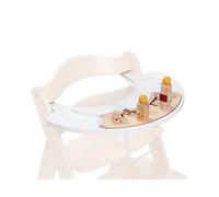 hauck Alpha Play Sorting Set, Giraffe White - Click On Play Tray with Shape Sorter Toy 6M+ Compatible with Alpha+ Wooden Highchair, Fosters Hand Eye Coordination & Recognition of Shapes & Colours
