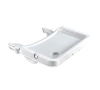 hauck Alpha Tray, White - 3-in-1 Dining Board Compatible with Alph Bet Wooden High Chair for Children 6-24 Months, with Seat Reducer, 3-Tier Dining Table