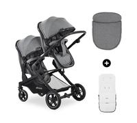 hauck Atlantic Twin Pushchair - Grey Hauck Grey