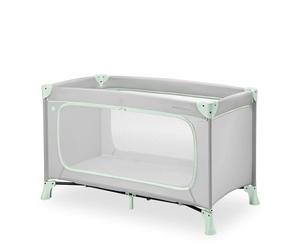 Hauck Baby Umbrella Bed Dream N Play Plus, Large Side Opening for Playing, Foldable, Compact, Carry Bag, Newborn to 15kg, Dusty Mint