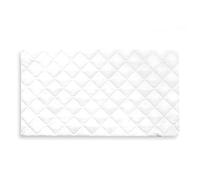 hauck Bed Me, White - Travel Cot Sheet 120cm x 60cm, Universal Elasticated Quilted Travel Cot Mattress Sheet, Machine Washable, Compatible with hauck Travel Cots