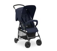 hauck Buggy Sport, Dark Blue, Feather Light Travel Buggy, 5.9 kg, with Reclining Function for Children from Birth to 15 kg, Small Foldable, Large Shopping Basket up to 3 kg