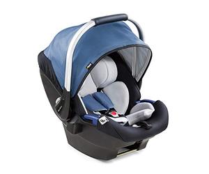 Hauck Car Seat Group 0 + iPro Baby/Includes Reducer for Newborn/Sun Shade/from Birth to 85 cm (0-13 kg) / i-Size ECE R129 / Lightweight/Denim Blue
