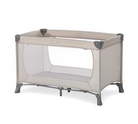 hauck Dream N Play, Beige - Travel Cot with Transport Bag for Babies & Toddlers, Lightweight, Fast & Compact Folding, 120cm x 60cm, from Birth up to 15 kg