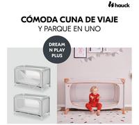 Hauck Dream N Play PLUS Dusty Mint Travel Cot for Babies 120cm x 60cm