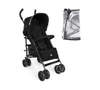 Hauck Fold N Care, Black - Lightweight Umbrella Pushchair with Raincover from 6 Months to 22 kg, Lie Flat, Compact Fold, Sun Canopy
