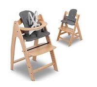 hauck Highchair Baby Seat Pad, Dark Grey - Accessory for Alpha+ Wooden High Chair from 6 Months, Oeko-TEX® Standard 100, Soft Padding, Easy to Wipe Clean, Machine Washable