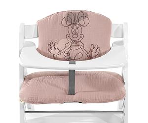 hauck Highchair Pad Select, Disney Minnie Mouse Rose - for Alph Wooden High Chair, from 6 Months, Soft Fabric, Anti Slip, Machine Washable, Easy to Install