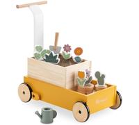 Hauck Learn to Walk Help Learn to Walk with Gardener, Walking Learning cart with Braking System from 12 Months, Wood Learning cart (FSC® Certification), Learning Toy for Playing