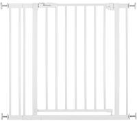 hauck Open N Stop 2 Set with 9cm Extension, White - Pressure Fit Baby Gate 84-8