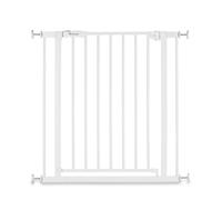 hauck Open N Stop 2, White - Pressure Fit Baby Gate 75-80 cm for Doors & Stairs, Closes Manually, Opens to Both Sides with One Hand, Metal, Mounting Accessories Included