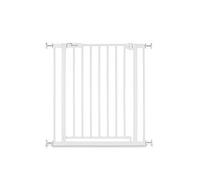 hauck Open N Stop 2, White - Pressure Fit Baby Gate 75-80 cm for Doors & Stairs, Closes Manually, Opens to Both Sides with One Hand, Metal, Mounting Accessories Included