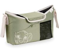 hauck Organiser for Pushchairs and Buggies - Large Baby Pram Bag Buggy Bag Changing Bag with Cup Holder/Cup Holder, Easy Access, Easy Attachment (Simba Olive)