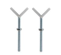 hauck Pack of 2 Y-Spindles, White - Stair Gate Adapter for Pressure Fit Safety Gates, 7.3 cm Thread Length / 10 cm Diameter, Accessory for hauck Baby Gates