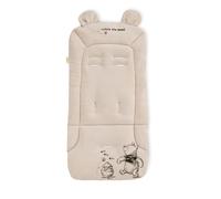 hauck Padded Pushchair Liner, Disney Winnie the Pooh Beige - Universal Fit for Most Pushchairs, Strollers & Bike Trailers, Breathable & Soft Cotton,