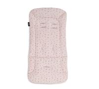 hauck Padded Pushchair Liner, Flowers Rose - Universal Fit for Most Pushchairs, Strollers & Bike Trailers, Breathable & Soft Cotton, Machine Washable