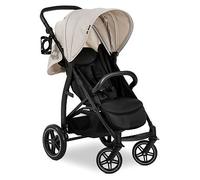 hauck Rapid 4D, Classic Beige - Pushchair with Rubber Wheels, Raincover & Cup Holder, Compact One-Hand Folding, Height-Adjustable, Fully Reclining from Birth up to 22 kg, UPF 50+