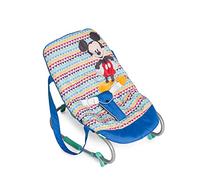 Hauck Rocky, New-Born Baby Bouncer from Birth to 9 kg, Swing Function, Adjustable Backrest, Carry Handles, 3-Point Harness, Tilt-Resistant, Mickey Geo Blue