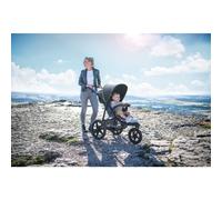 hauck Runner Black Neon Yellow Robust All Terrain Pushchair with Rai