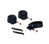 hauck Runner Replacement Inner Tube Set of 3 - for All Runner Series, Puncture Repair, Including Tyre Levers, 2 x 16 inch and 1 x 12 inch