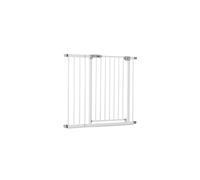 hauck Open N Stop KD with 21cm Extension, White - Pressure Fit Baby Gate 96-101 cm for Doors & Stairs, Closes Manually, Opens to Both Sides with One Hand, Metal