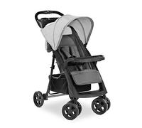 hauck Shopper Neo II, Grey - Lightweight Pushchair with Snack Tray, Cup Holder & Raincover, Compact & One Hand Folding, Fully Reclining from Birth up to 22 kg