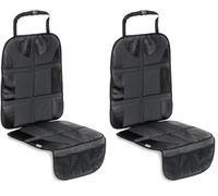 hauck Sit on Me Car Seat Protector for Child Seats Compatible with ISOFIX, Rear-Facing Car Seats and Infant Carriers, Car Seat Organizer, 47 x 97 cm, Grey (Pack of 2)