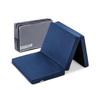 hauck Sleeper, Navy - Foldable Travel Cot Mattress 120x60x5 cm with Carry Bag, Foam Filling, Lightweight, Portable, Fits Most Travel Cots, Ideal for Holidays, Visiting or Home Use