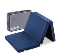 Hauck Sleeper, Navy Blue - Foldable Travel Cot Mattress 120x60x5 cm with Carry B