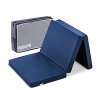 hauck Sleeper, Navy - Foldable Travel Cot Mattress 120x60x5 cm with Carry Bag, Foam Filling, Lightweight, Portable, Fits Most Travel Cots, Ideal for Holidays, Visiting or Home Use