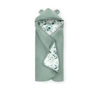 hauck Snuggle N Dream, Leaves Mint - Cotton Baby Blanket for Car Seats, Baby