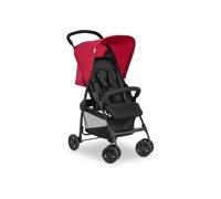 Hauck Lightweight Pushchair Buggy Pram Stroller with XL Basket & Sun Canopy- Red
