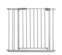 hauck Stop N Safe 2 with 9cm Extension, Silver - Pressure Fit Baby Gate 84-89 cm for