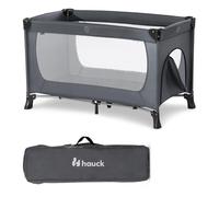 hauck Travel Cot, Small Zip Access, Carry Bag, Dream N Play PLUS Grey