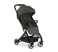 hauck Travel N Care Travel Buggy for Children from Birth to 22 kg with Reclining Function, Ultralight - 6.9 kg, Small Foldable with One Hand, UPF 50+, EVA Wheels, Basket up to 3 kg (Dark Olive)
