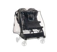 Hauck Universal Duo & Twin Puschair Rain Cover, Transparent - Fits Most Side by Side Pushchair & Stroller Seats, Waterproof & Durable, with Access Wi