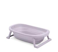 hauck Wash N Fold M Baby Bathtub, Foldable for Newborns up to 16 kg, Drain Plug with Colour Changing at High Temperature, Soft Materials, Easy Assembly, 80 x 48 x 25 cm (Lavender)