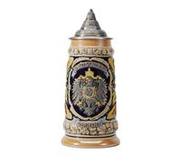 HAUCOZE Beer Stein Mug German Eagle Drinking Viking Tankard with Petwer Lid for Birthday Gifts Men Father Husband 0.8 Liter