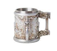 HAUCOZE Beer Stein Mug Insulated Stainless Steel Coffee Drinking Cup Motorcycle German Oktoberfest Gifts Collectibles15oz