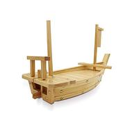 Haude Wooden Sushi Tray Serving Boat Plate Large Size 50cm For Restaurant