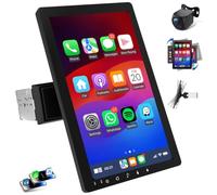 Haudio 10.1 inch Single Din Car Stereo, Android 13 Radio with Wireless Apple Carplay & Android Auto,IPS Touchscreen Car Stereo with Rear Camera,Mirror Link|Bluetooth|FM/AM/RDS|SWC|EQ|RAM 2GB+ROM 32GB