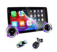 Haudio 2 din Car Stereo,with Wireless Carplay and Android Auto,with Backup Camera,Mirror Link,FM/AM,Bluetooth 5.0,GPS Navigation for All Cars |10.1" Wireless CarPlay HD Touch Screen(RAM 2GB+ROM 64GB)