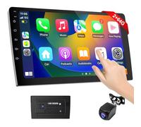 Haudio 9 Inch Wireless 2 din Car Stereo,with Wireless Carplay and Android Auto, IPS Touch Screen,with Backup Camera,Mirror Link,FM Audio Receivers,GPS Navigation, Bluetooth5.0/Voice Control